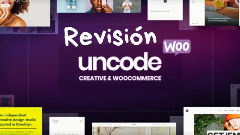 Captura de pantalla del tema Uncode para WordPress creativo y WooCommerce